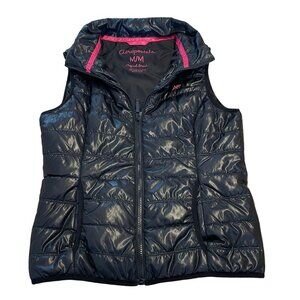 AEROPOSTALE Lightweight Full Zip Puffer Vest Black Women Size Medium